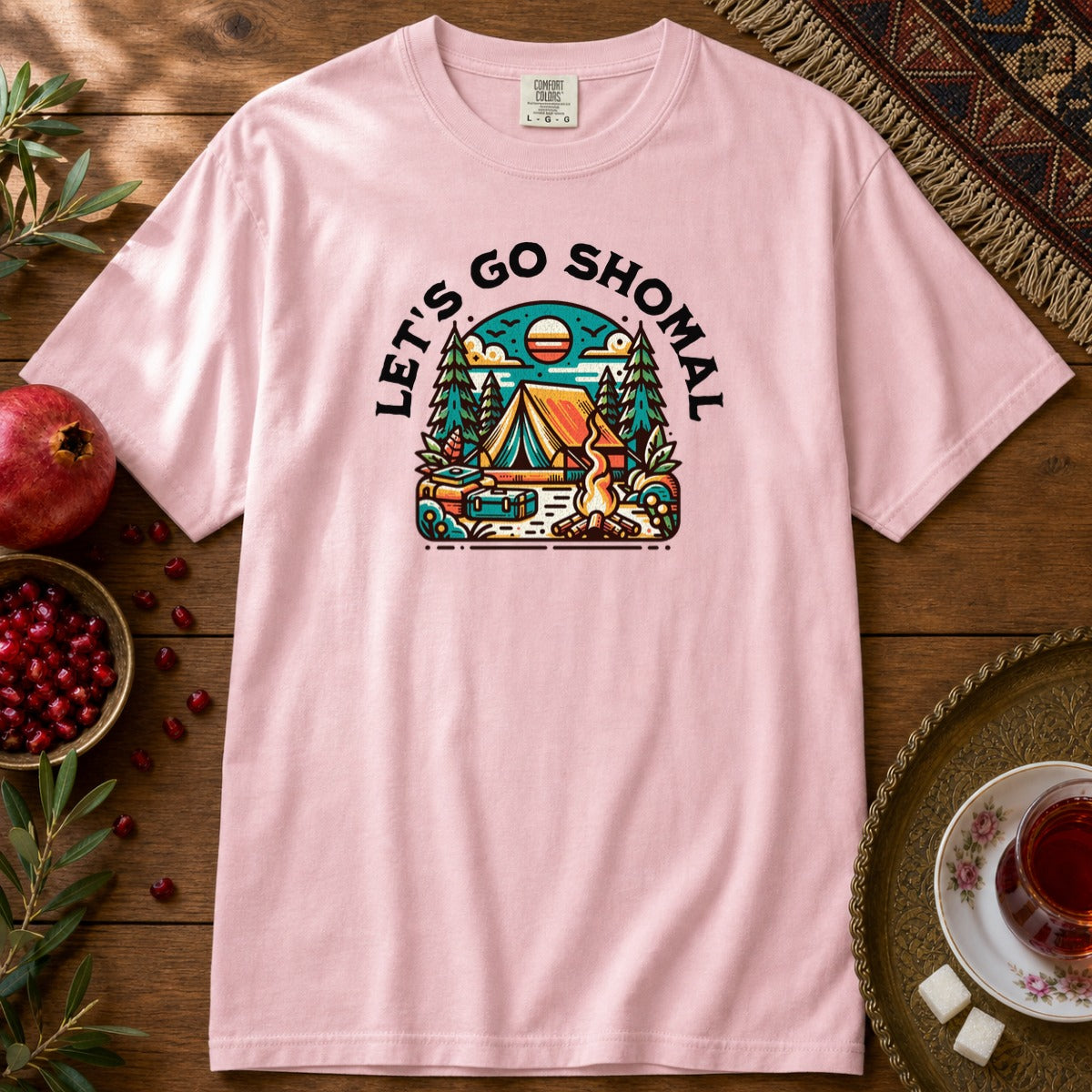 Let's Go Shomal Premium Tee - Blossom