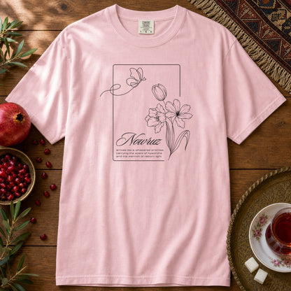 Nowruz Poem Premium Tee - Blossom