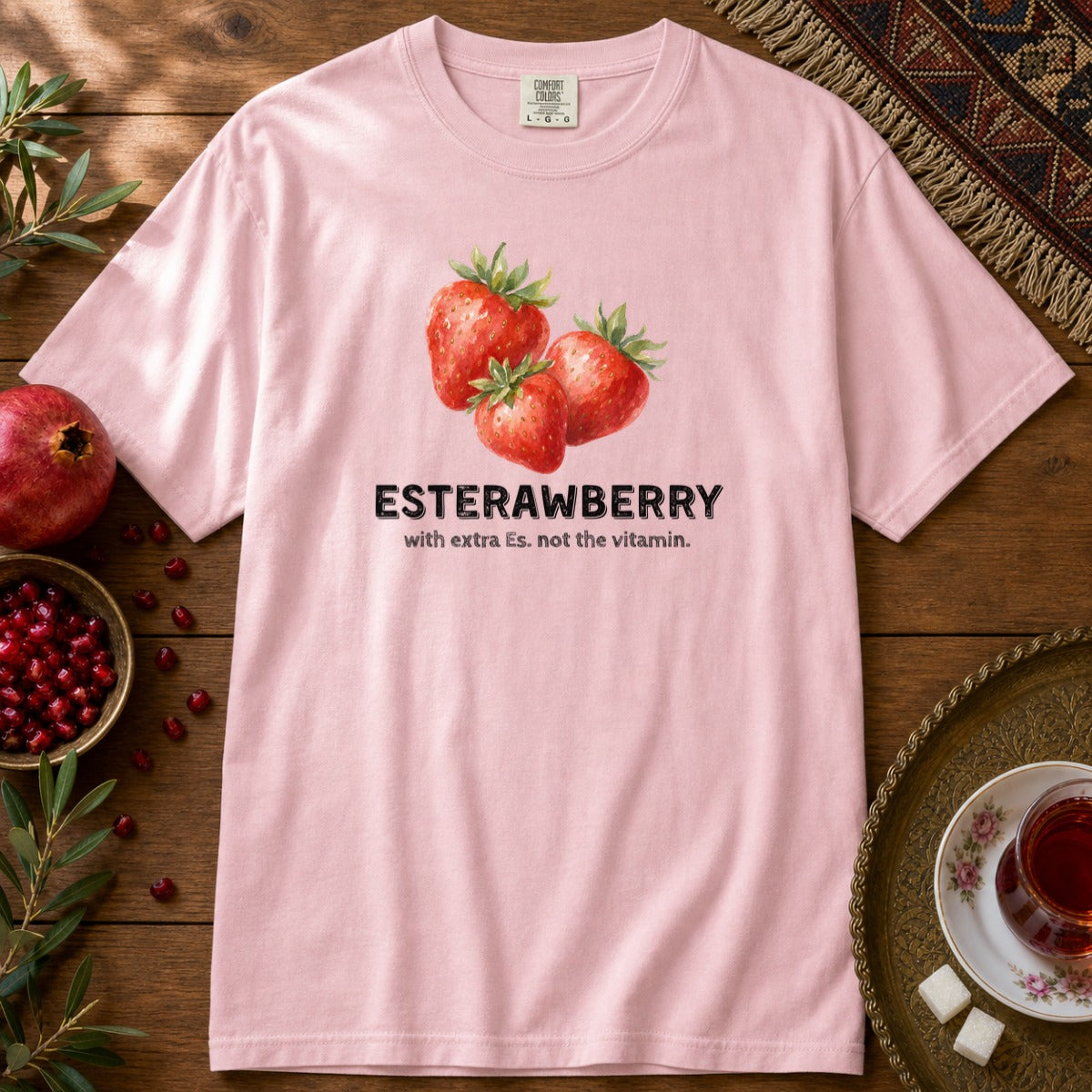 Esterawberry Premium Tee - Blossom