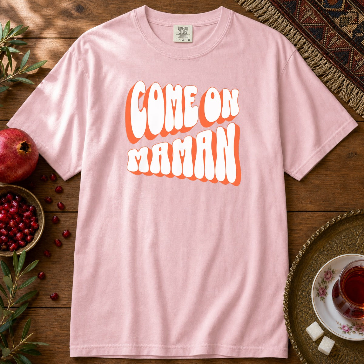 Come On Maman Premium Tee - Blossom