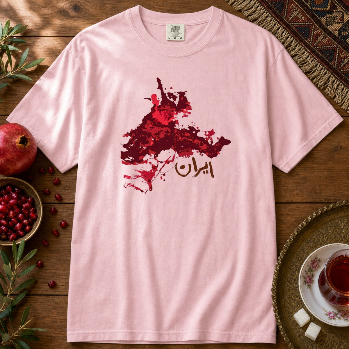 Iran in Blood Premium Tee - Blossom