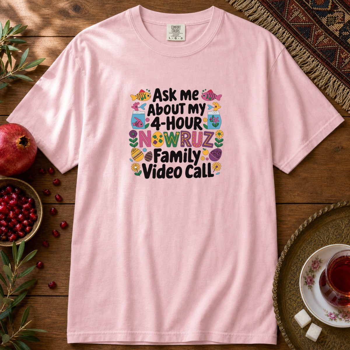 Nowruz Video Call Premium Tee - Blossom