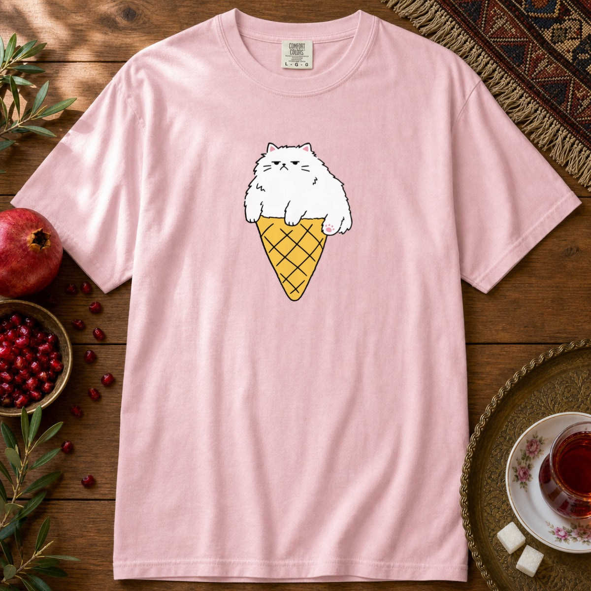 Persian Ice Cream Cone Premium Tee - Blossom