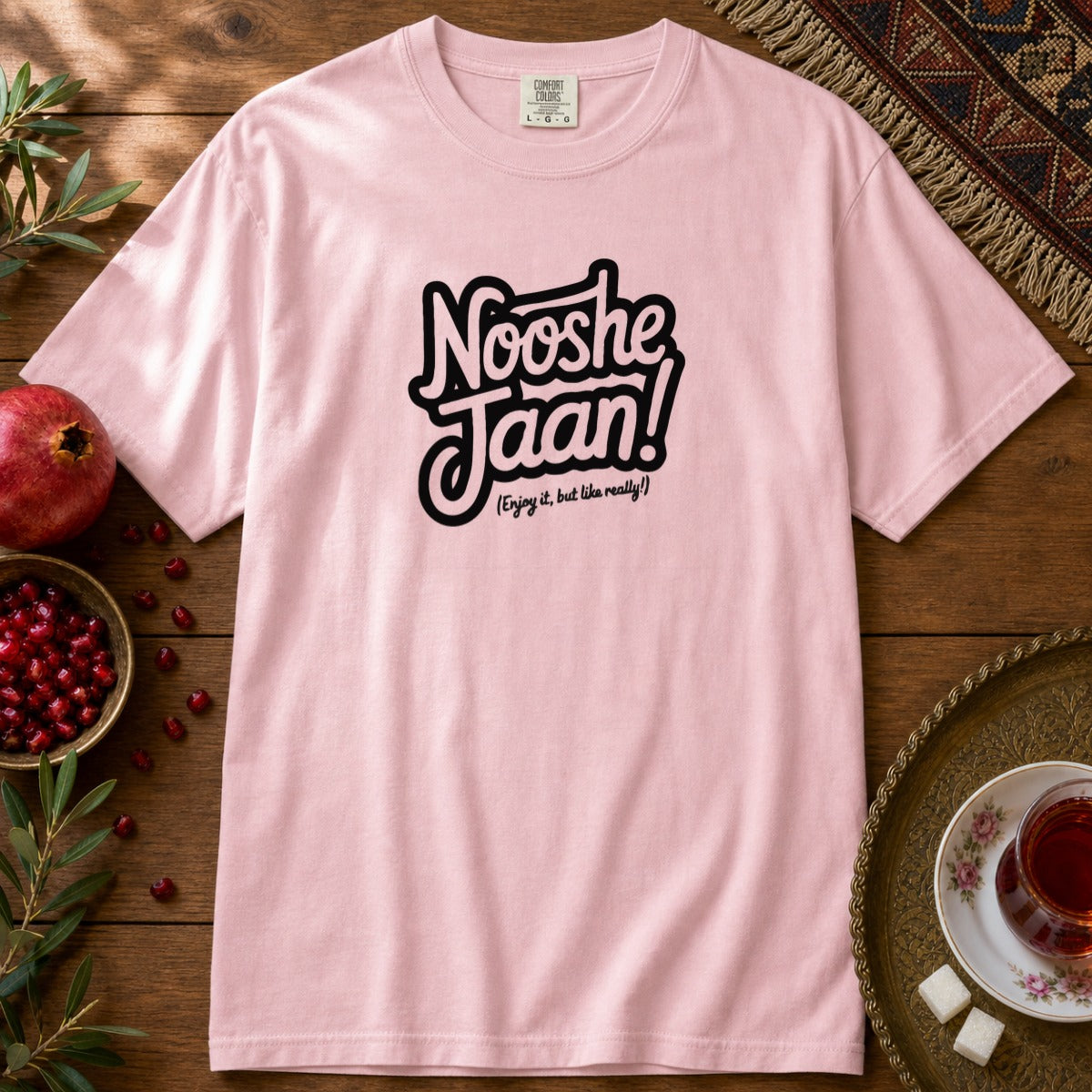 Nooshe Jaan, But Like Really Premium Tee - Blossom