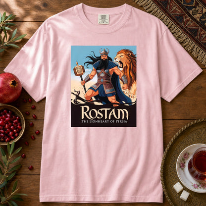 Rostam, the Lionheart of Persia Premium Tee - Blossom