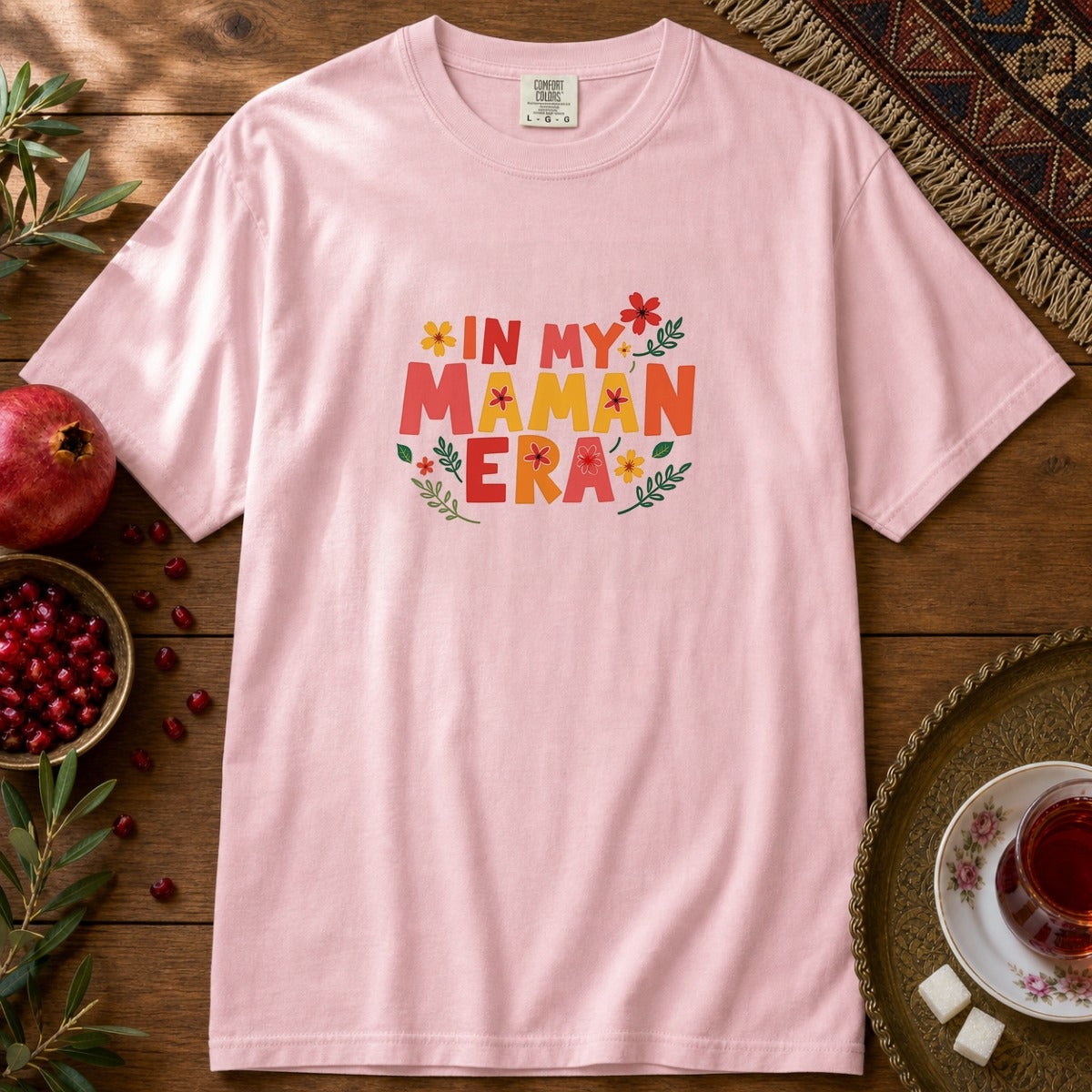 In My Maman Era Premium Tee - Blossom