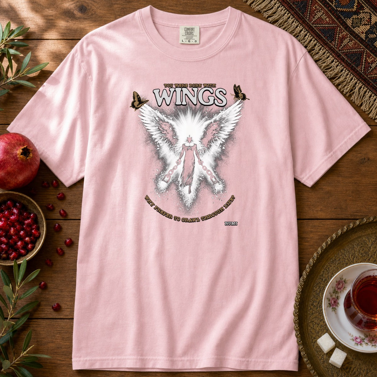 Wings - Rumi Premium Tee - Blossom