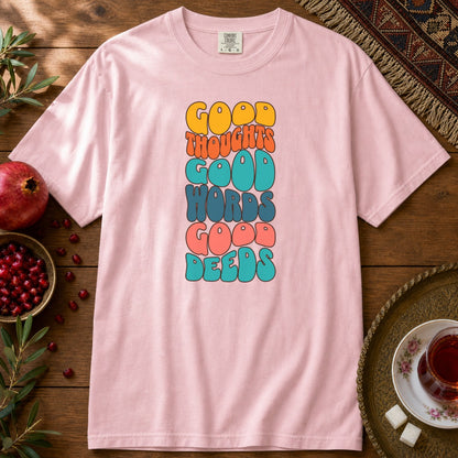 Good thoughts, good words, good deeds - hippie Premium Tee - Blossom