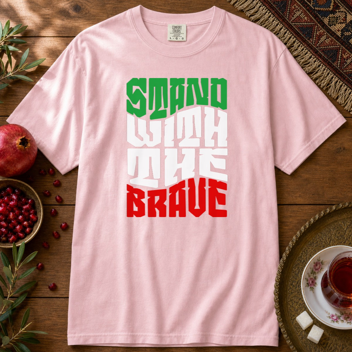 Stand with the Brave Premium Tee - Blossom