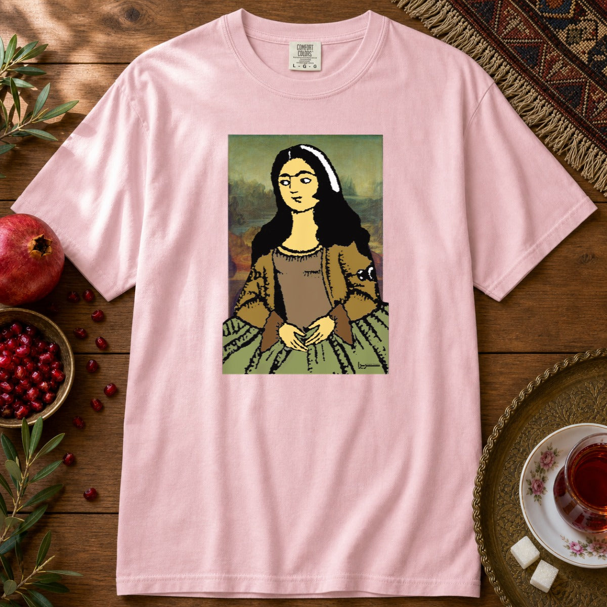 Mona Lisa Premium Tee - Blossom