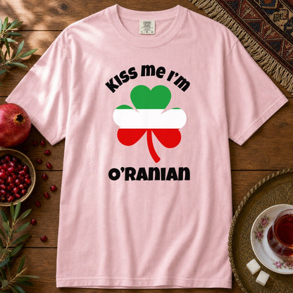 Kiss Me I'm O'Ranian Premium Tee - Blossom