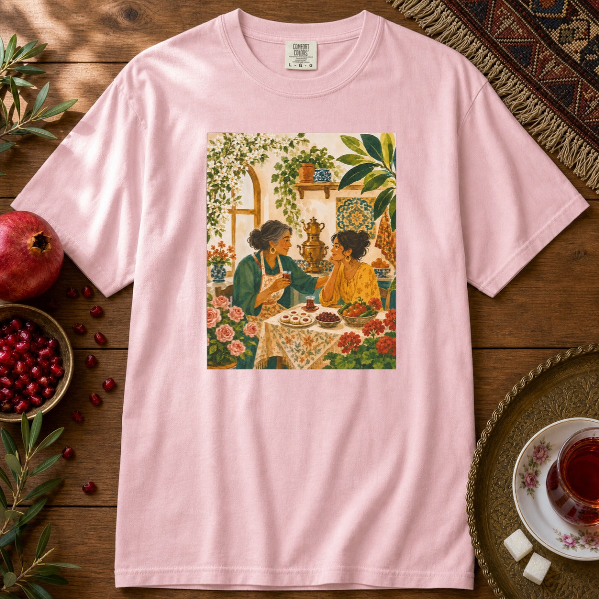 Maman's Kitchen Premium Tee - Blossom