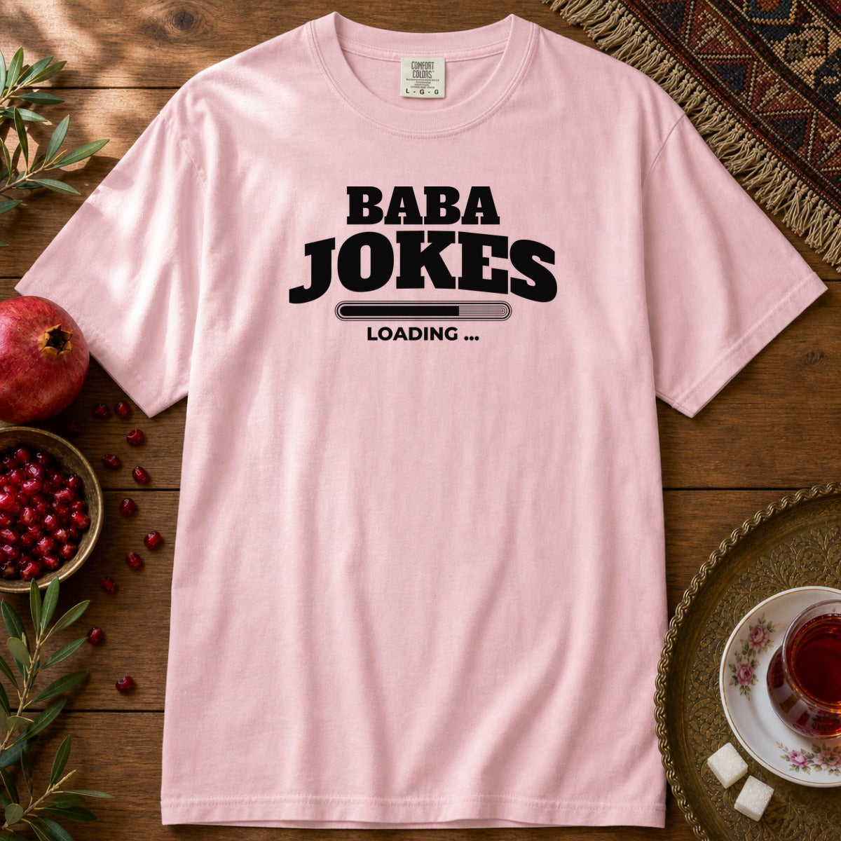 Baba Jokes Loading Premium Tee - Blossom