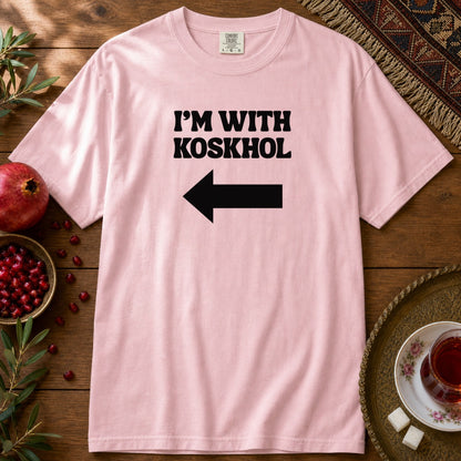 I'm with Koskhol - Right Premium Tee - Blossom