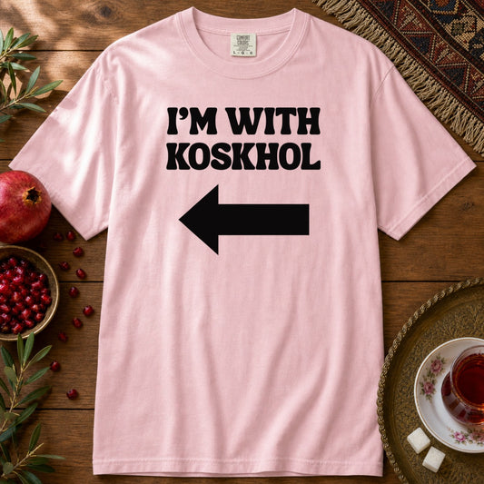 I'm with Koskhol - Right Premium Tee - Blossom