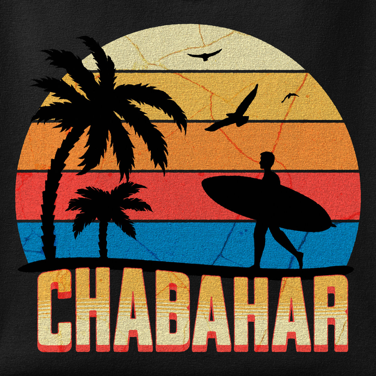 Close-up of the Chabahar print showing ink detail on the fabric