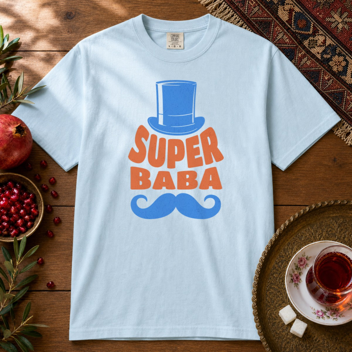 Super Baba Premium Tee - Chambray