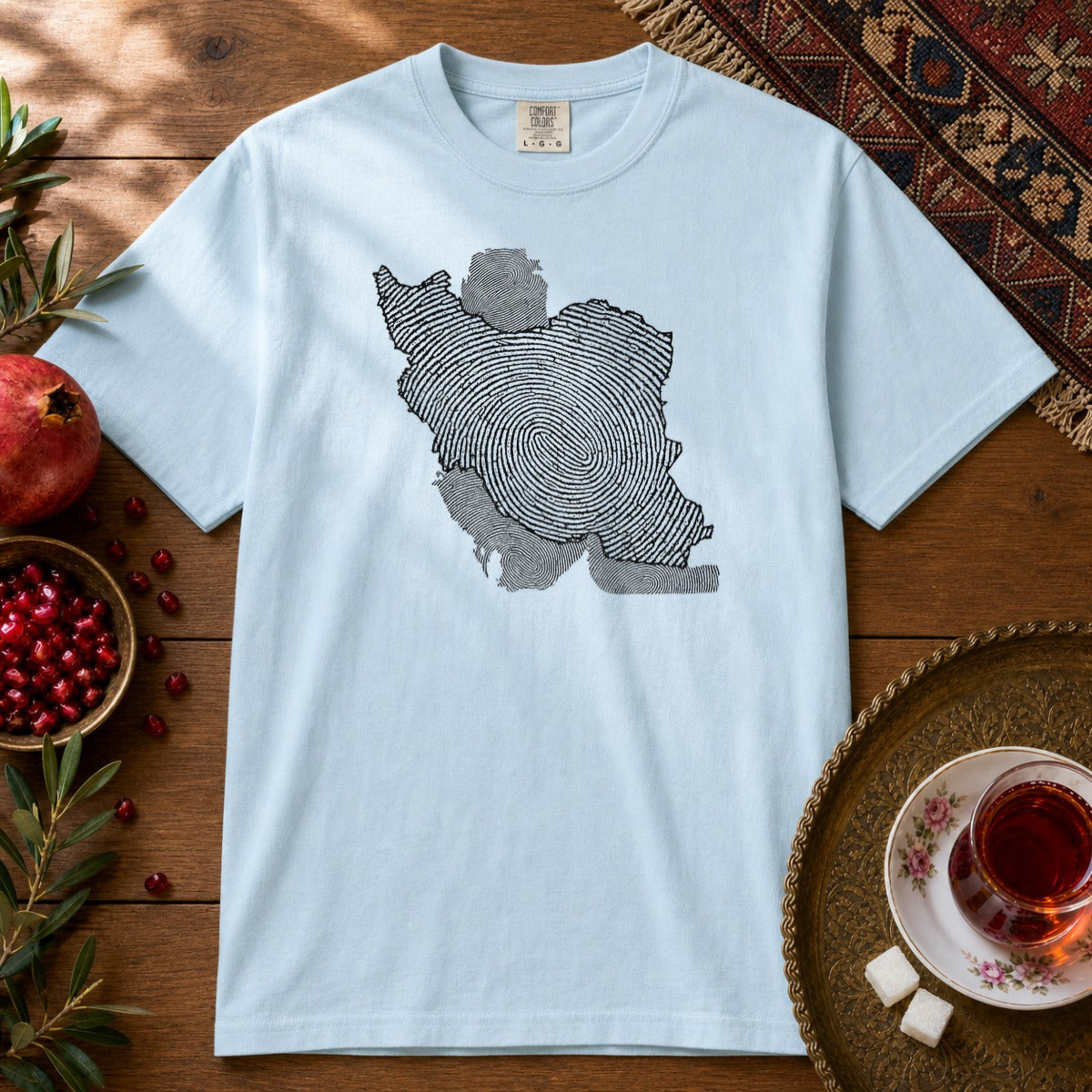 Iran is my ID Premium Tee - Chambray