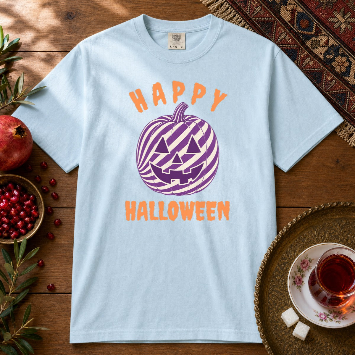 Happy Halloween - Toop Plastici Premium Tee - Chambray