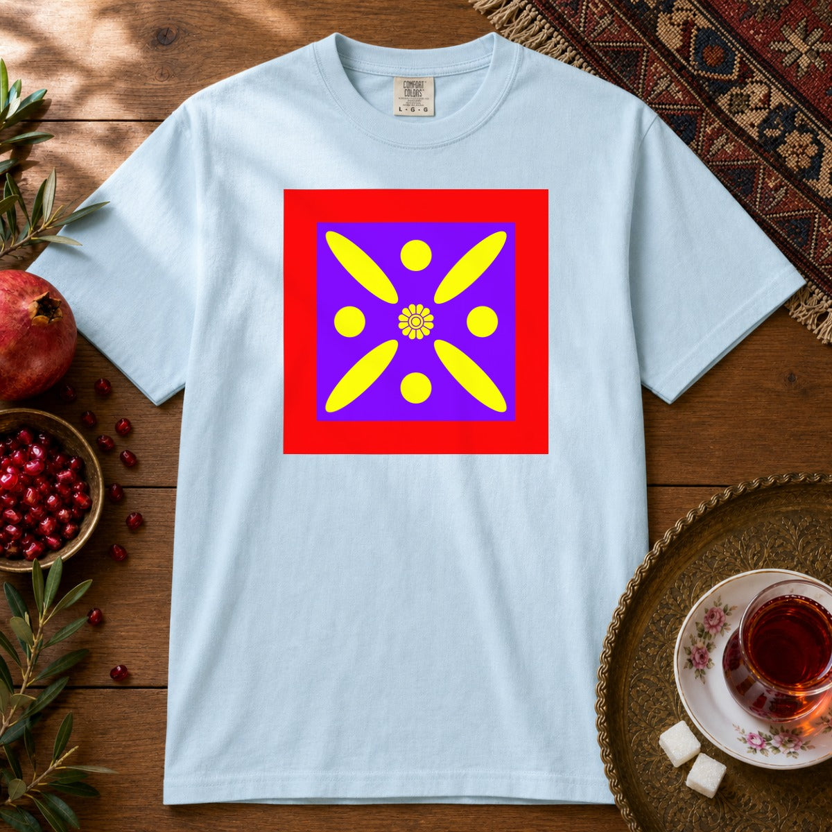 Derafshe Kaviani Premium Tee - Chambray
