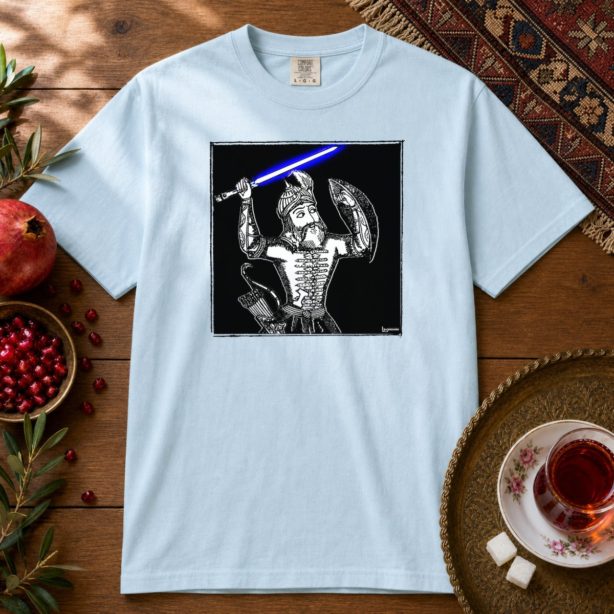 Rostam Skywalker Premium Tee - Chambray