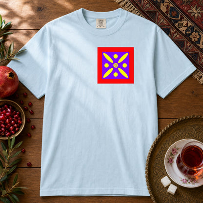Derafshe Kaviani - Chest Print Premium Tee - Chambray