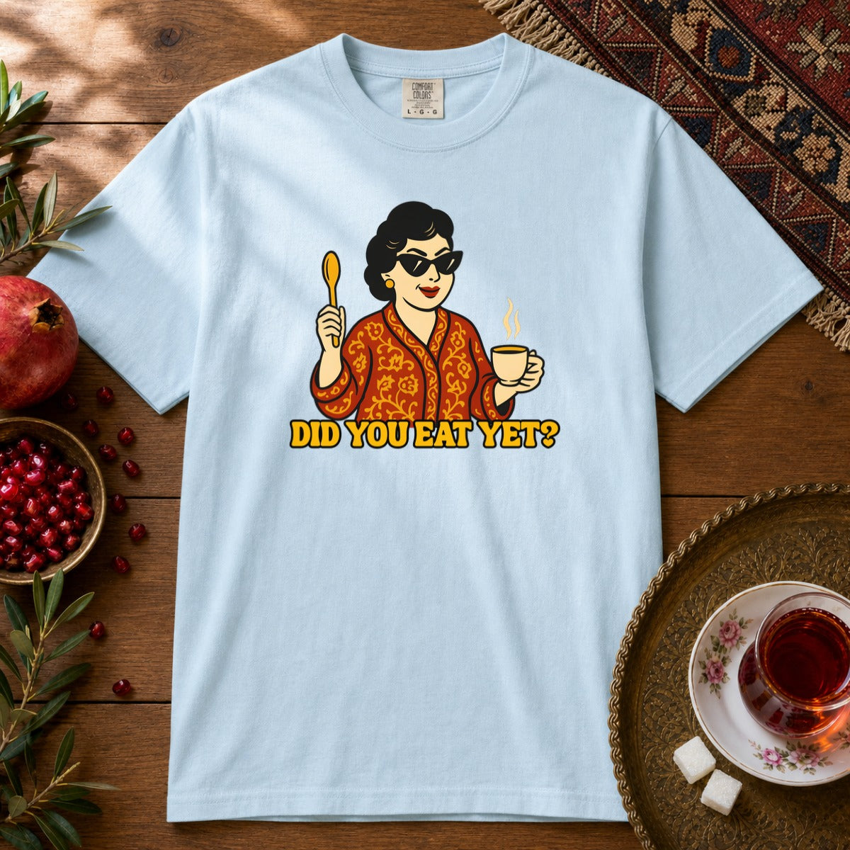Did you eat yet? 1 Premium Tee - Chambray