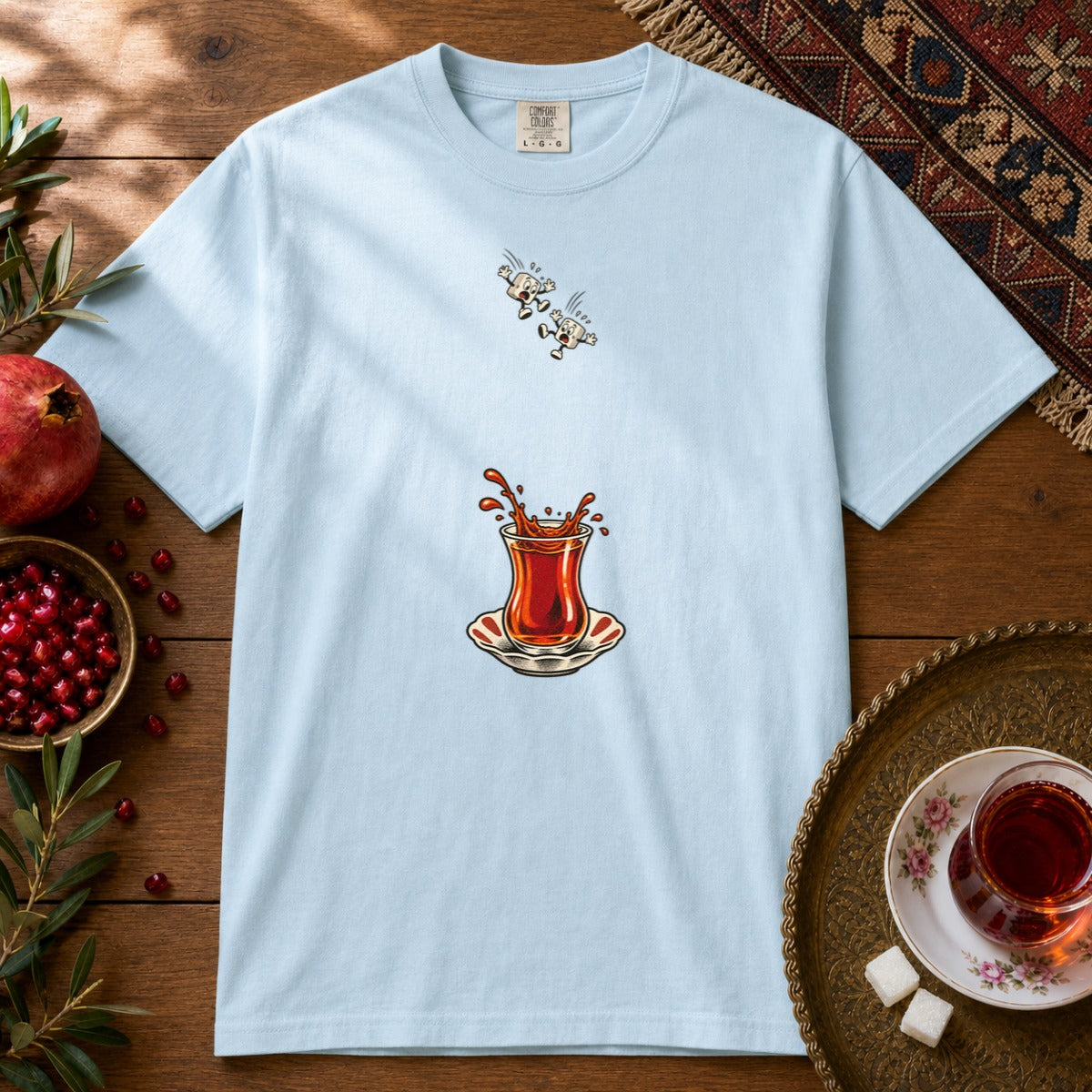 Diving Ghands Premium Tee - Chambray
