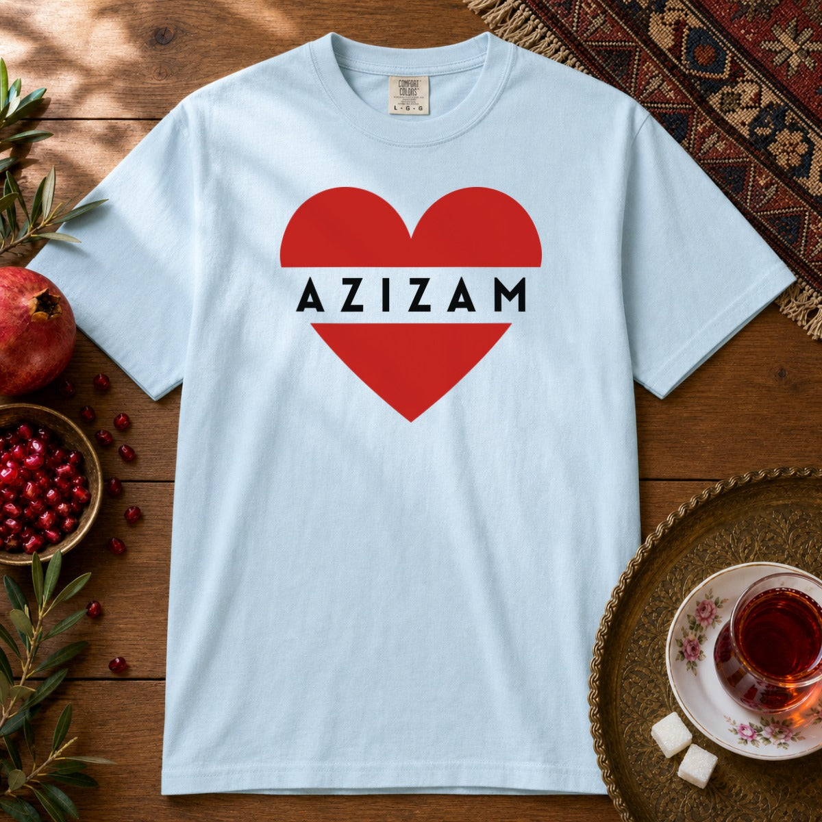 Azizam Premium Tee - Chambray
