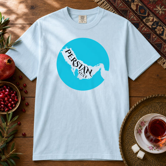 Persian Gulf Map Premium Tee - Chambray