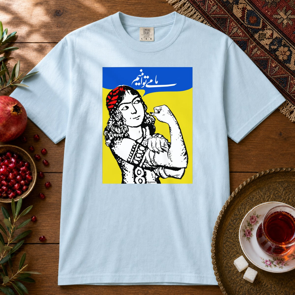 We Can Do It Premium Tee - Chambray