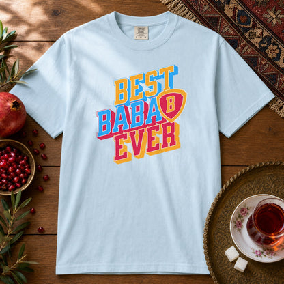 Best Baba Ever - Shield Premium Tee - Chambray