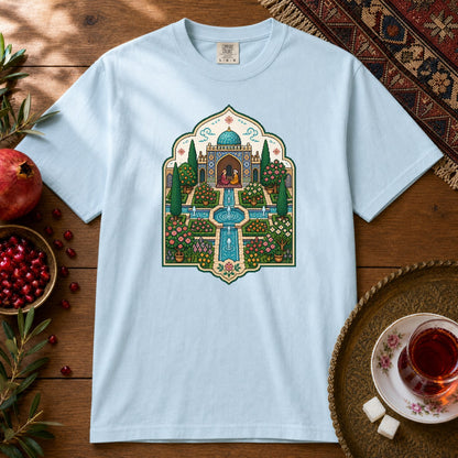 Persian Garden Miniature - Pixel Art Premium Tee - Chambray