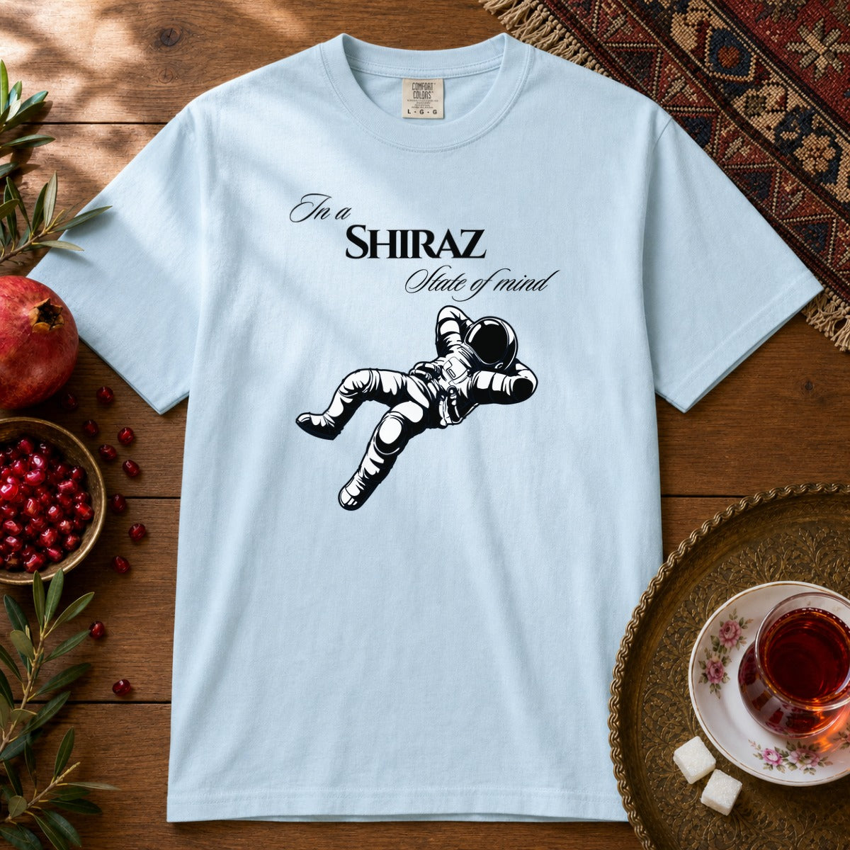 Shiraz State of Mind  Premium Tee - Chambray