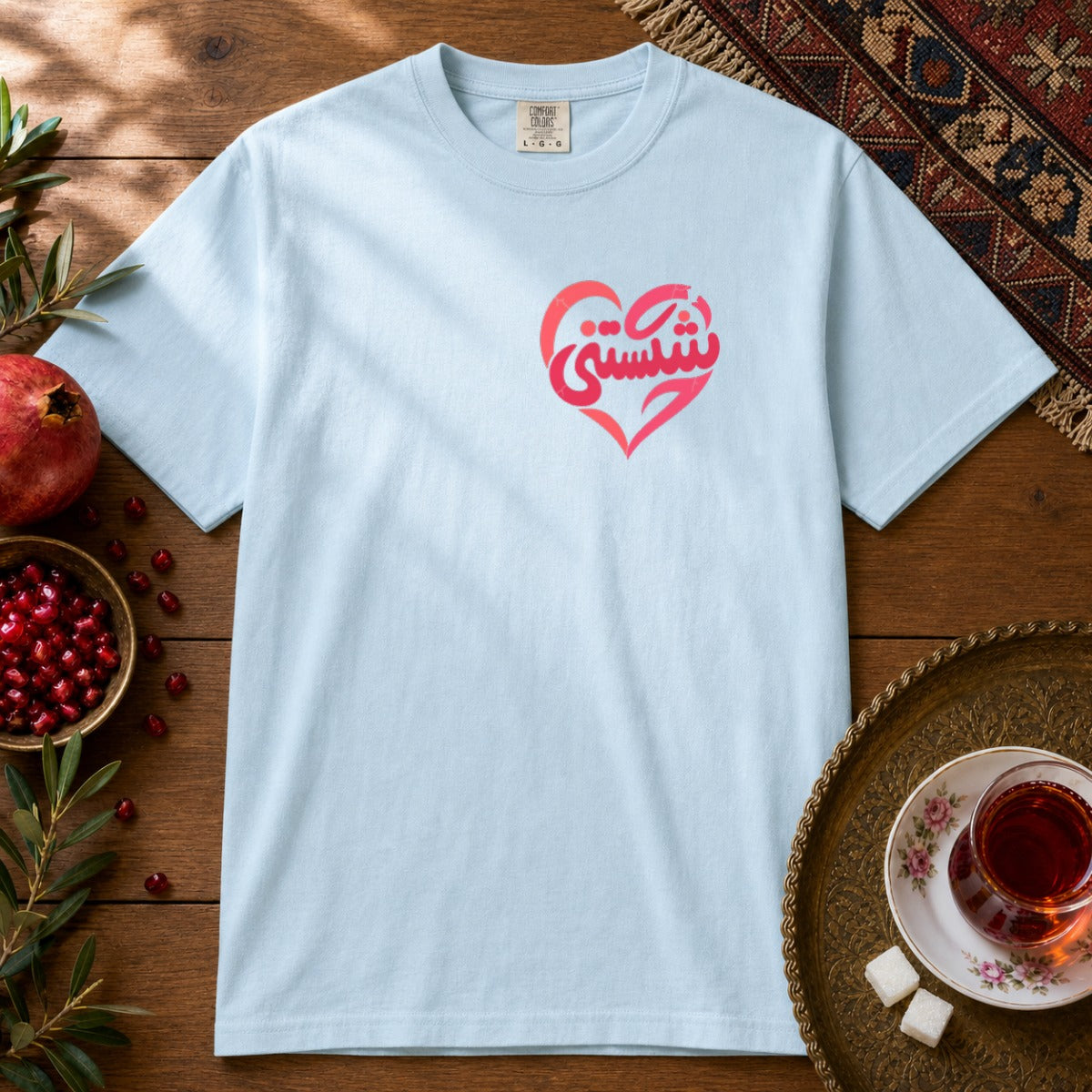 Shekastani Premium Tee - Chambray