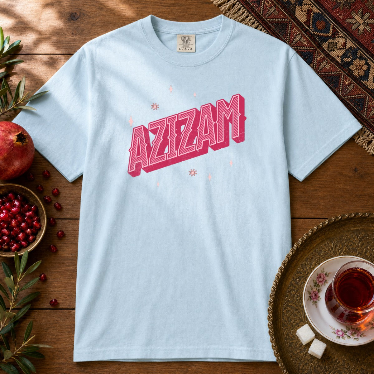 Azizam Vintage Premium Tee - Chambray