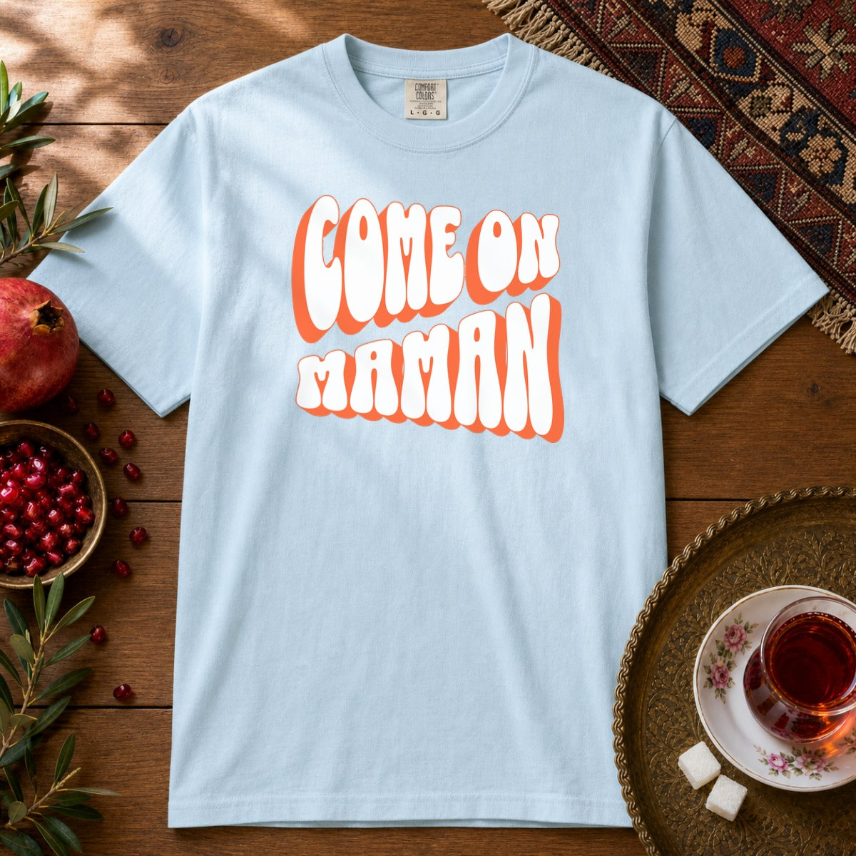Come On Maman Premium Tee - Chambray