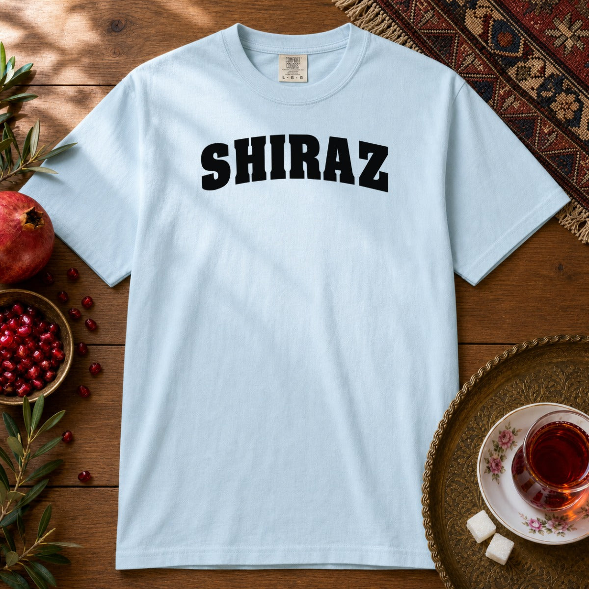 Shiraz 2 Premium Tee - Chambray