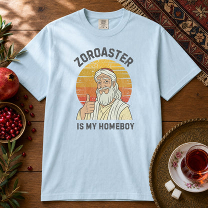 Zoroaster is my homeboy Premium Tee - Chambray