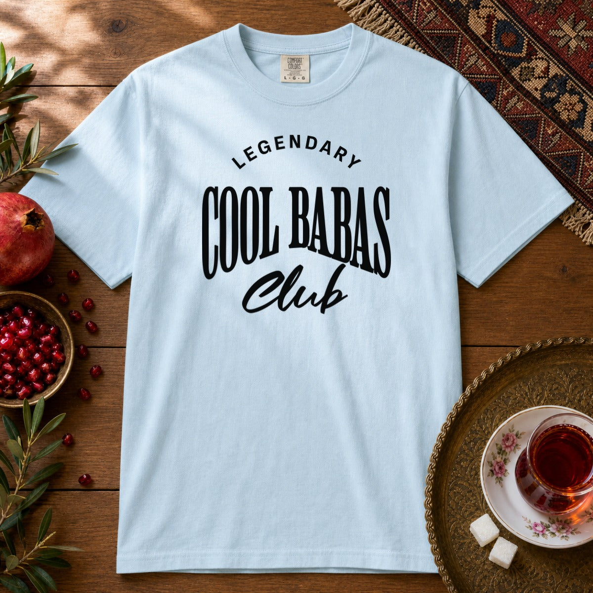 Cool Babas Club Premium Tee - Chambray