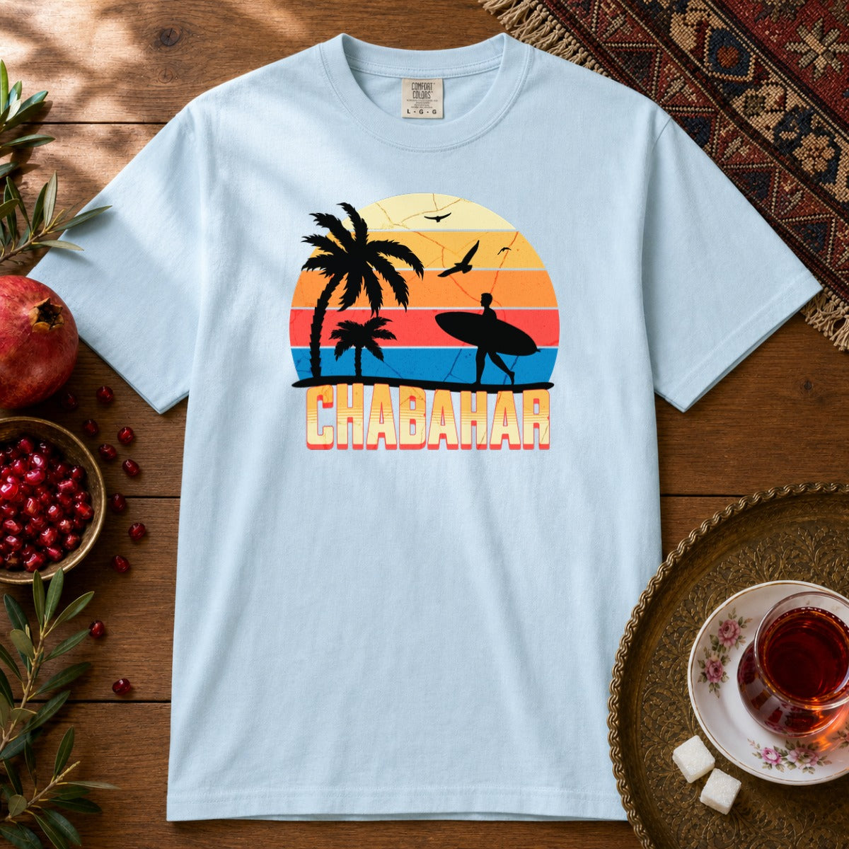 Chabahar Premium Tee - Chambray