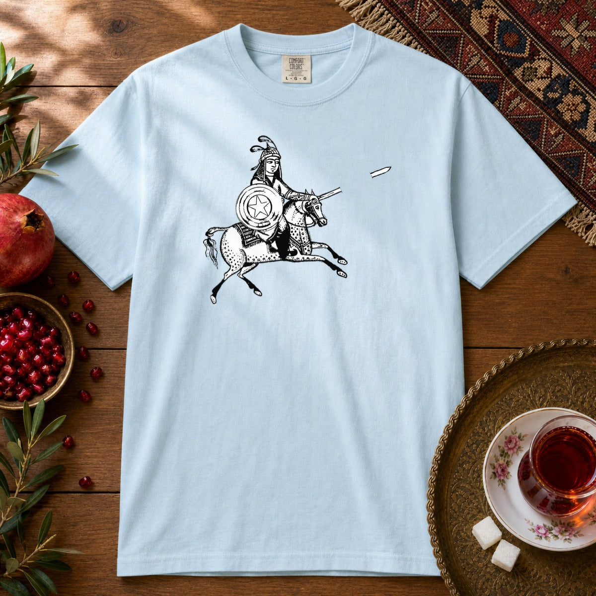 Heartbreak Hero Premium Tee - Chambray