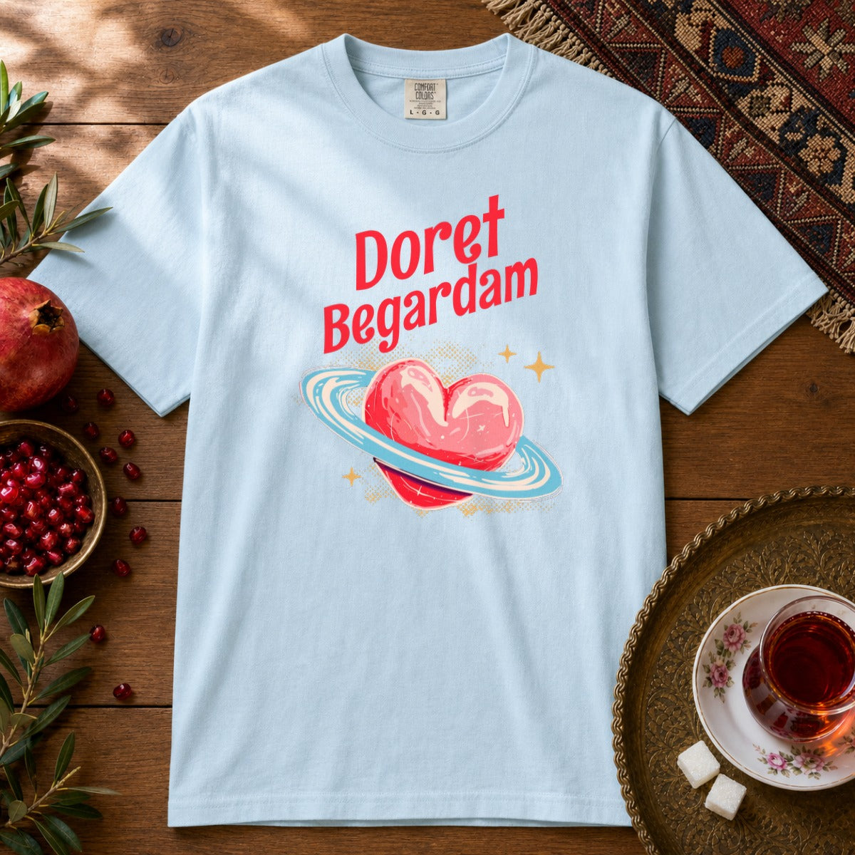 Doret Begardam Premium Tee - Chambray