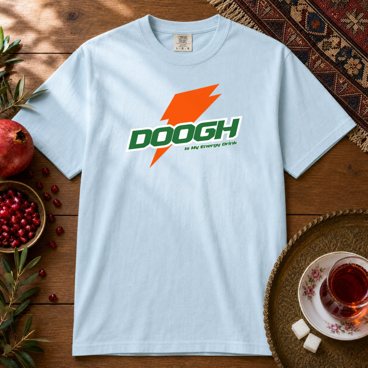 Doogh is My Energy Drink Premium Tee - Chambray