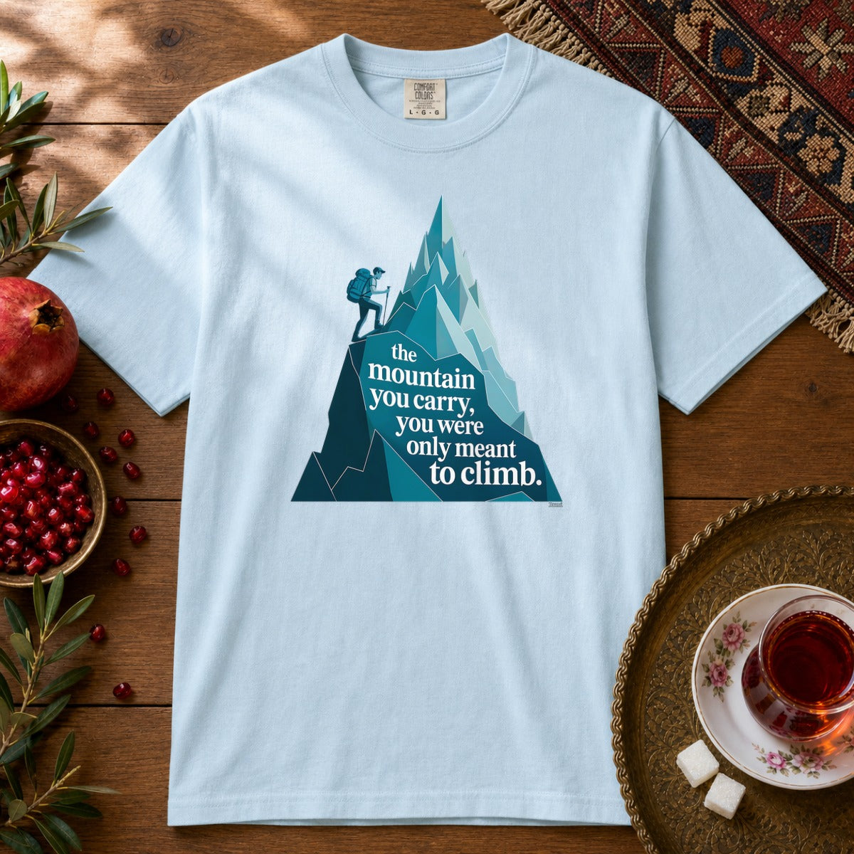 Mountain - Rumi Premium Tee - Chambray