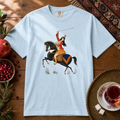 Qajari Polo Premium Tee - Chambray