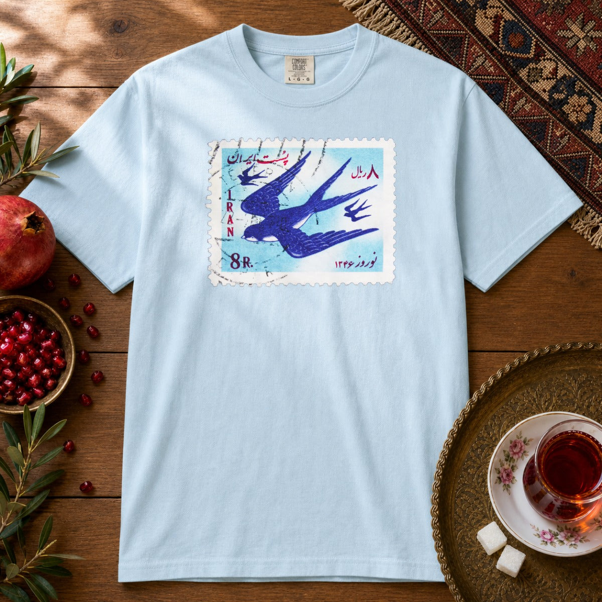 Nowruz Parastoo Premium Tee - Chambray
