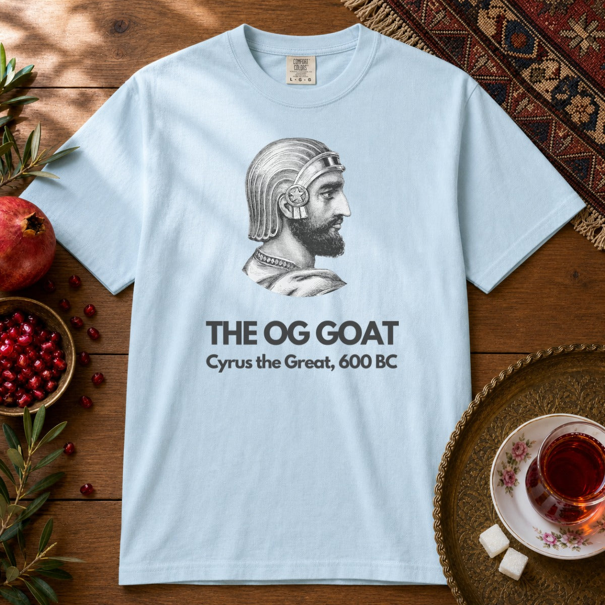 The OG GOAT Premium Tee - Chambray