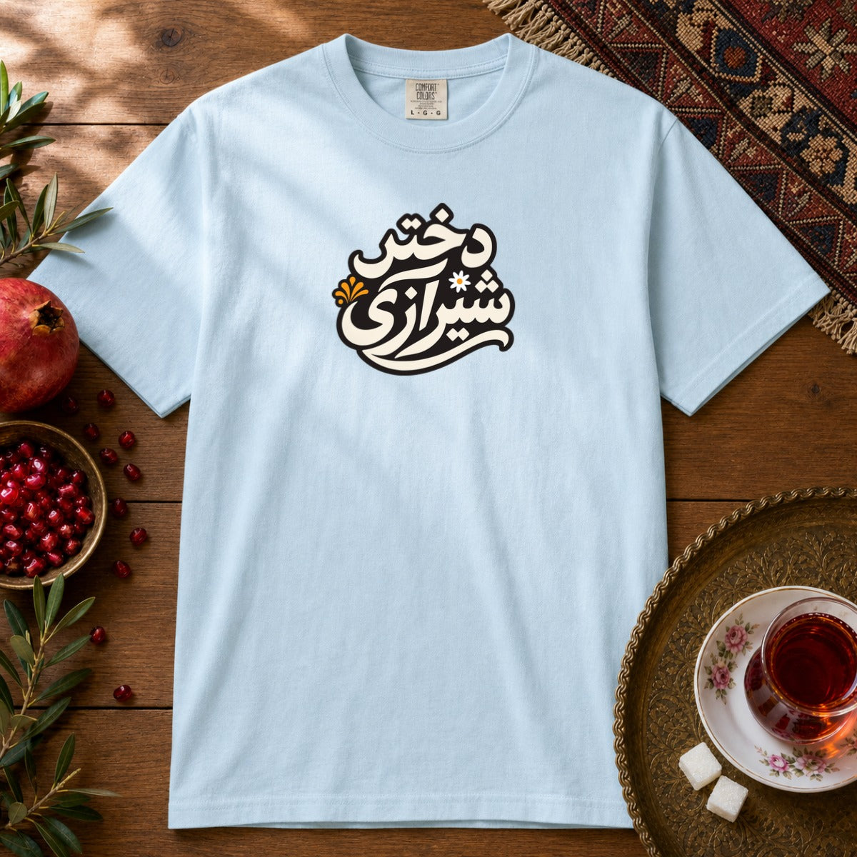Dokhtar Shirazi Premium Tee - Chambray