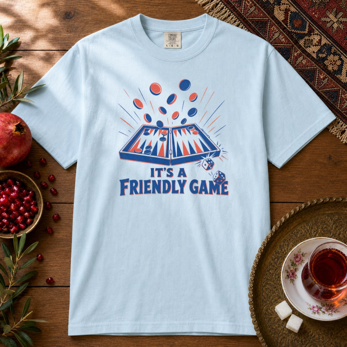 It's a Friendly Game Premium Tee - Chambray
